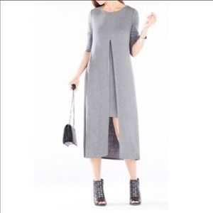 BCBGMaxazria Layered Midi Dress